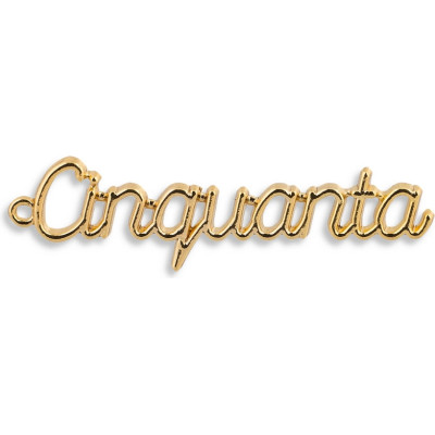 DECORO CINQUANTA DORATO (12 PEZZI)