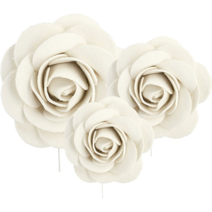Rosellina con cordino da decoro (12 pezzi)