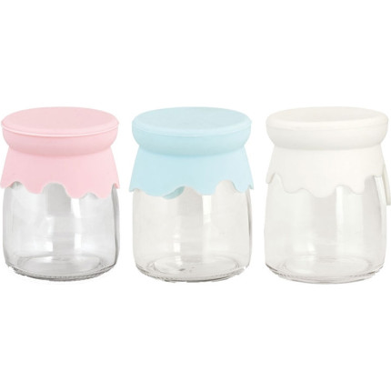 Barattolo con coperchio in silicone