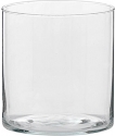 Vaso cilindrico in vetro trasparente
