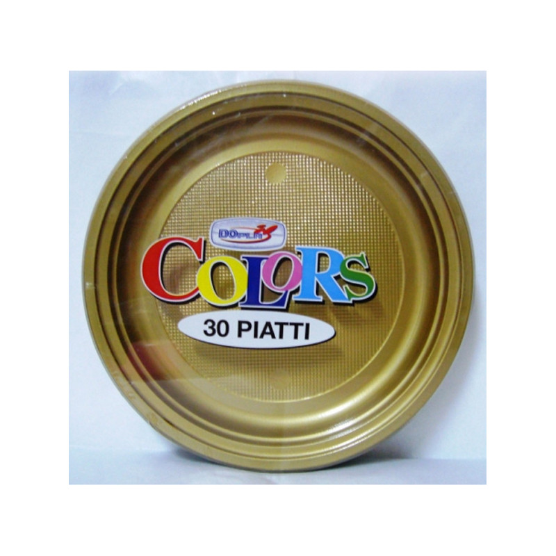 Dolce Fiesta PIATTI IN PLASTICA PIANI COLORATI PZ. 30