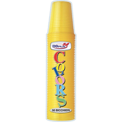 BICCHIERI PLASTICA COLORATI (50 PEZZI BICCHIERI PLASTICA COLORATI (50 PEZZI