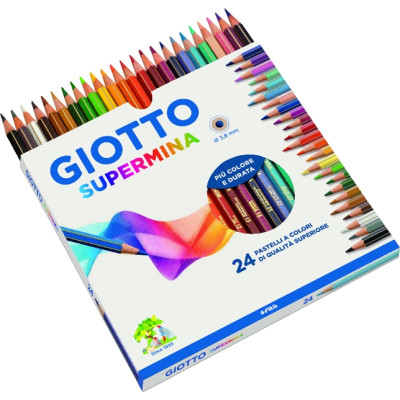 Pastelli supermina Giotto confezione da 24 pezzi