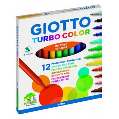Pennarelli turbo color Giotto confezione da  12 pezzi