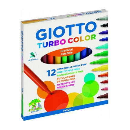 Pennarelli turbo color Giotto confezione da  12 pezzi