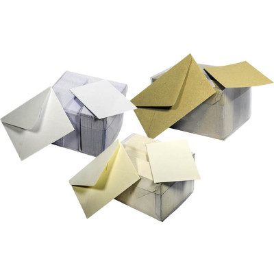 CARTONCINI CON BUSTE OPALINE (100 PEZZI)