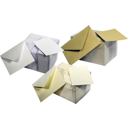CARTONCINI CON BUSTE OPALINE (100 PEZZI)
