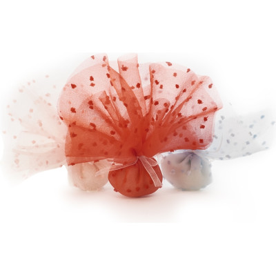 TONDI IN ORGANZA CON POIS (25 PEZZI)