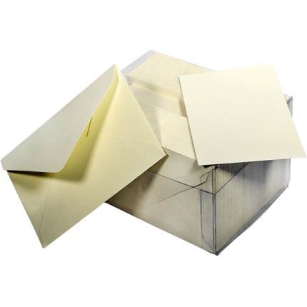 CARTONCINI CON BUSTE OPALINE (100 PEZZI)