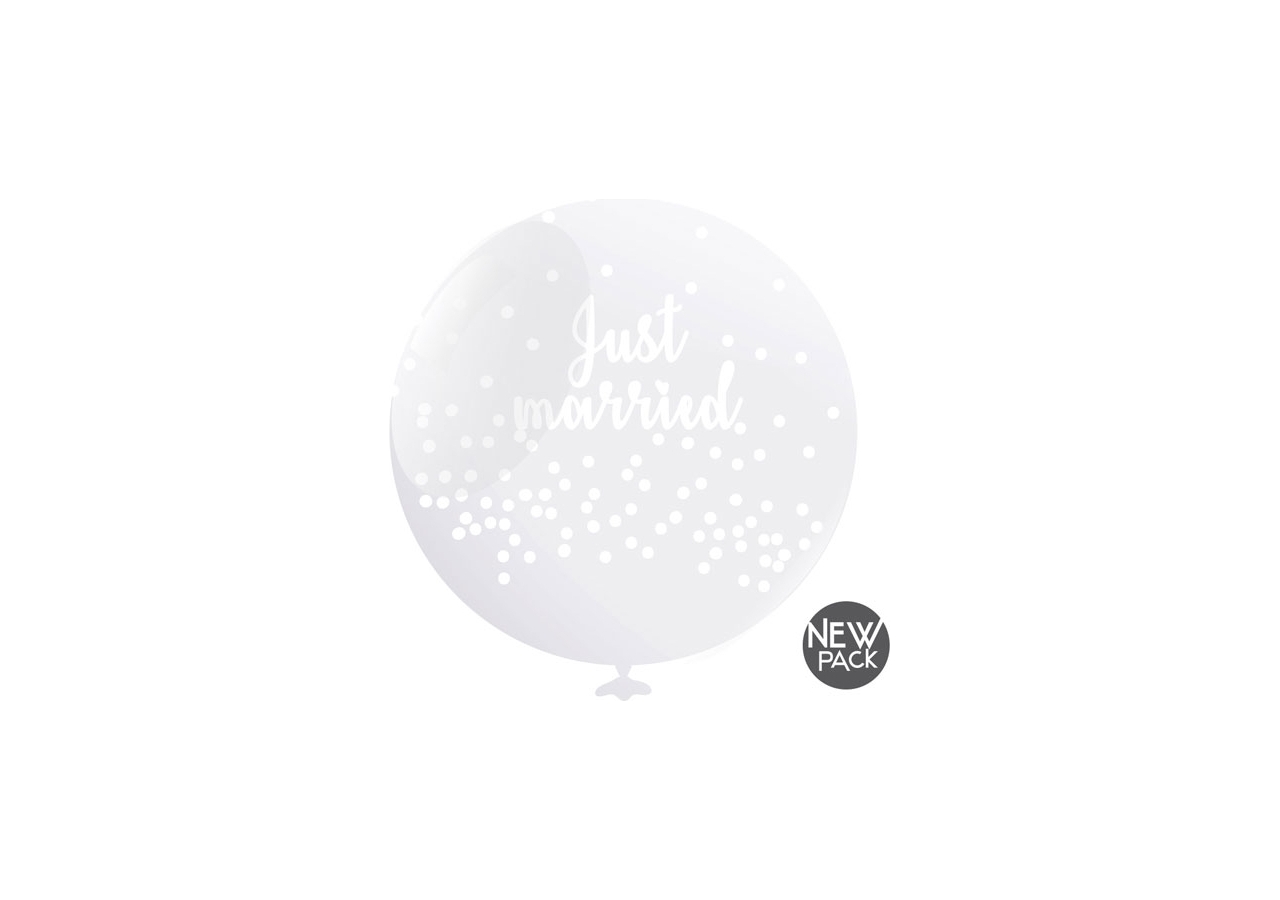 PALLONCINI JUST MARRIED (6 PEZZI)