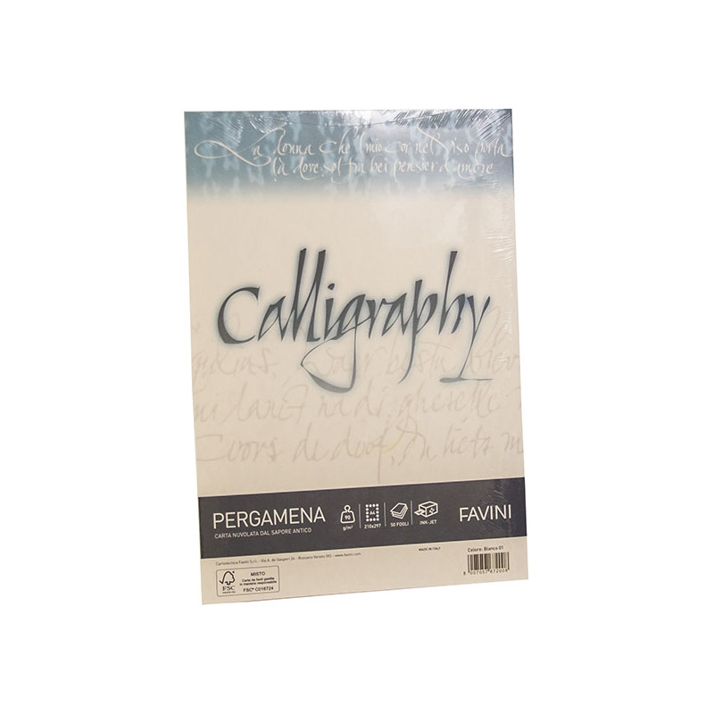 RISMA CALLIGRAPHY PERGAMENA - 190GR (50 FOGLI)