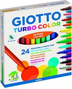 Pennarelli turbo color Giotto in confezione da 24 pezzi