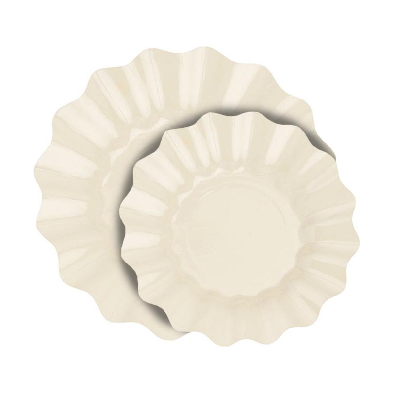 PIATTI CARTA ONDULATI (8 PEZZI) PIATTI CARTA ONDULATI (8 PEZZI)