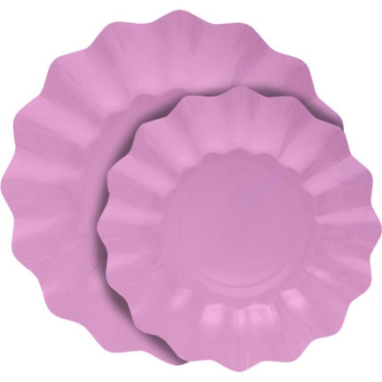 PIATTI CARTA ONDULATI (8 PEZZI)