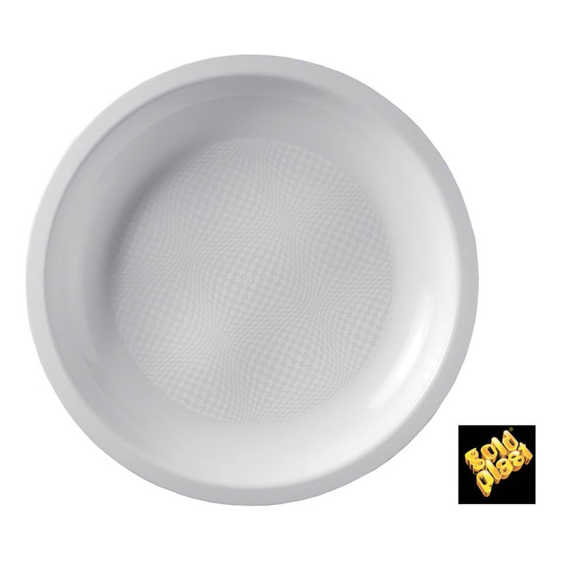 PIATTI IN PLASTICA PIANI (25 PEZZI)