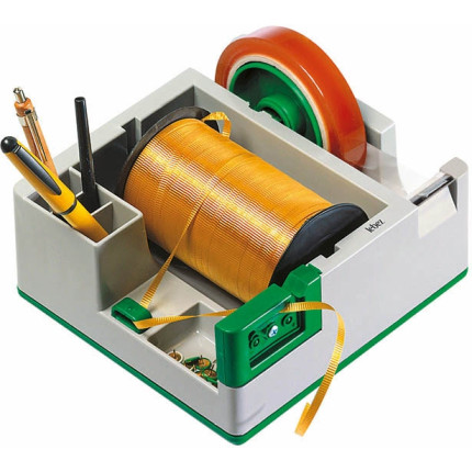 PORTATUTTO DA BANCO CON DISPENSER NASTRO ADESIVO 33/66MT