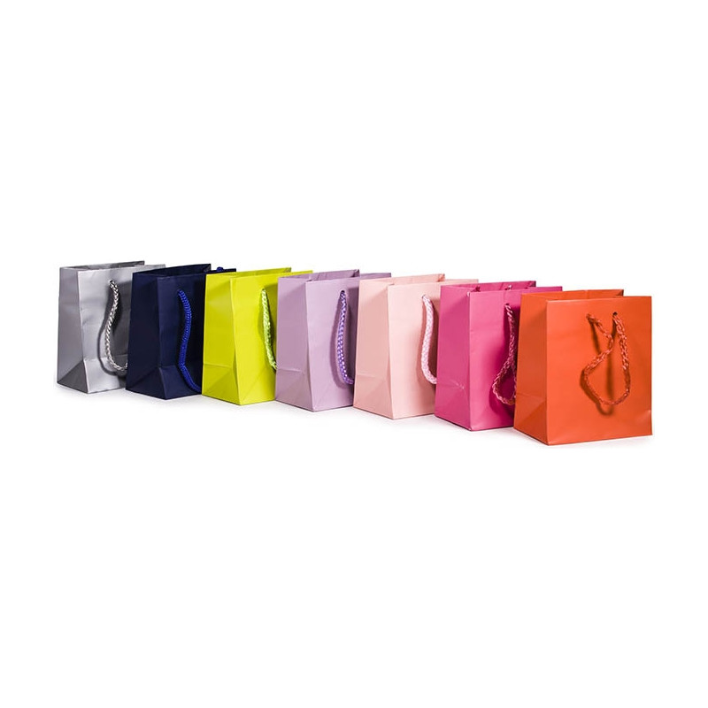 SACCHETTI PLASTIFICATI OPACHI CON CORDA COTONE SACCHETTI PLASTIFICATI OPACHI CON CORDA COTONE
