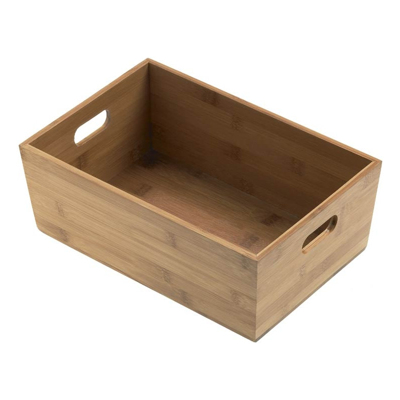 Cestino Rettangolare in Legno di Bambù