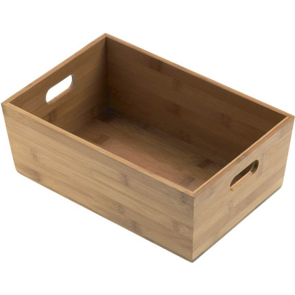 Cestino Rettangolare in Legno di Bambù