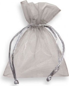 SACCHETTO PORTACONFETTI IN ORGANZA (10 PEZZ