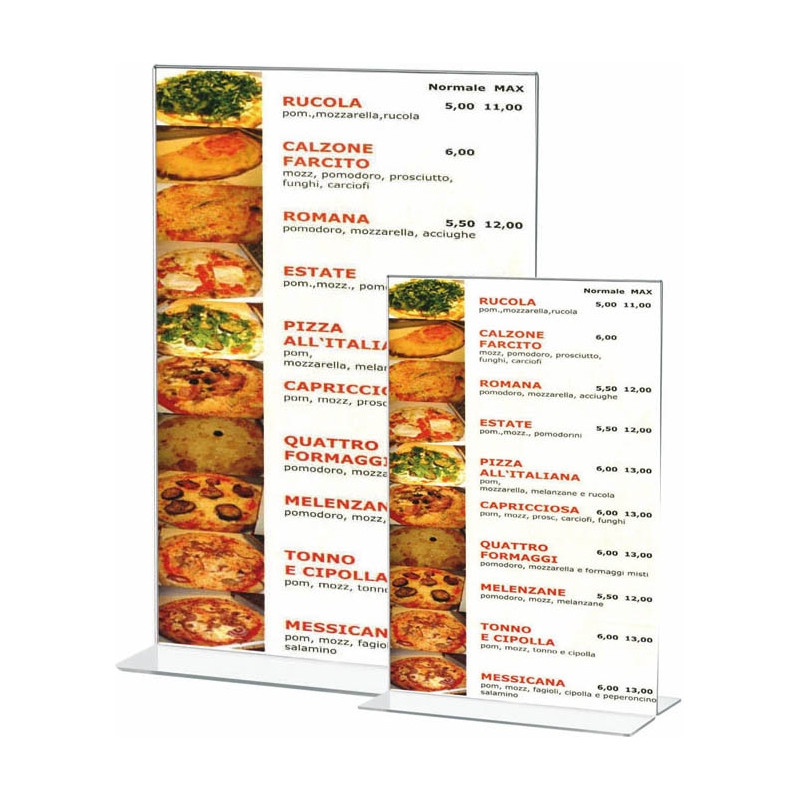 PORTAMENU' IN ACRILICO