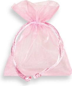 SACCHETTO PORTACONFETTI IN ORGANZA (10 PEZZ