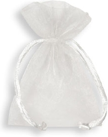 SACCHETTO PORTACONFETTI IN ORGANZA (10 PEZZI)