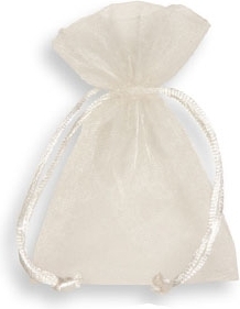 SACCHETTO PORTACONFETTI IN ORGANZA (10 PEZZ