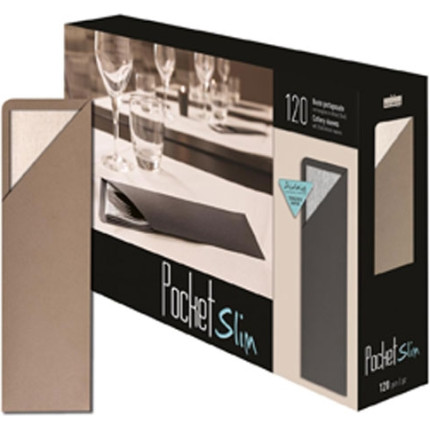 BUSTE PORTAPOSATE CON TAVAGLIOLO IN CARTA SECCO (120 PEZZI) cappuccino