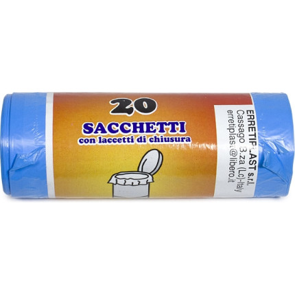 SACCHETTI HD SALVASPAZIO CON LACCETTI (20 PEZZI)