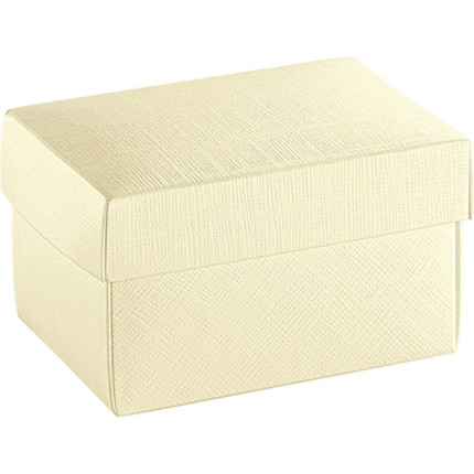 SCATOLE CON COPERCHIO QUADRATE SETA AVORIO SCATOLE CON COPERCHIO QUADRATE SETA AVORIO