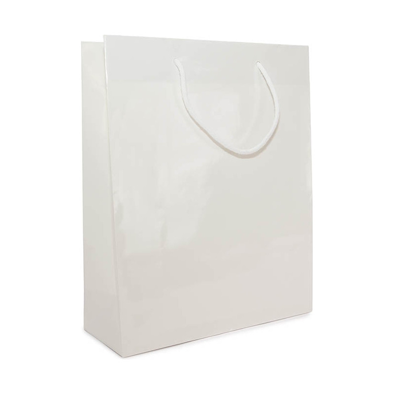 SACCHETTI PLASTIFICATI LUCIDI CON CORDA COTONE