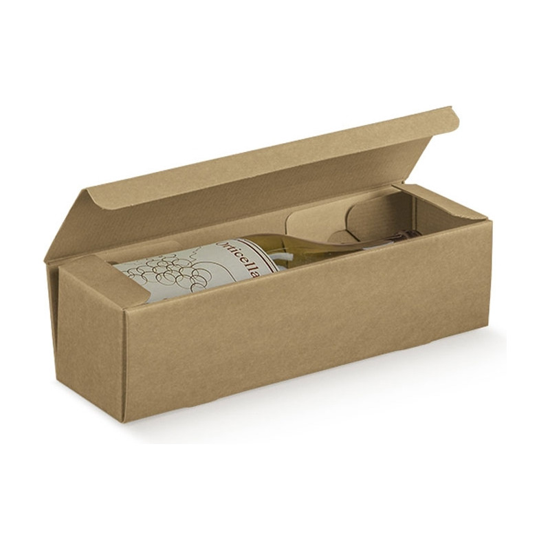 Scatola porta bottiglia Cantinetta avana