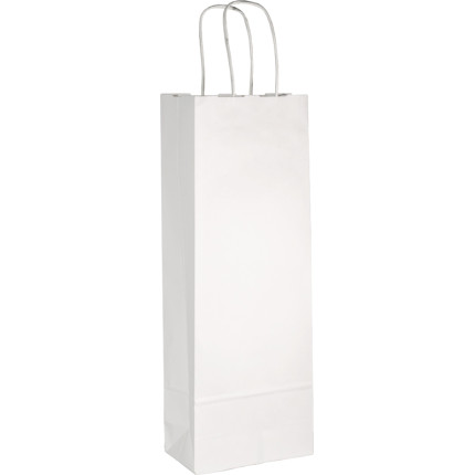 SACCHETTO PORTABOTTIGLIA IN CARTA BIANCO