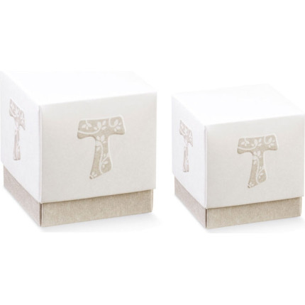 Scatola fleur con croce Tau