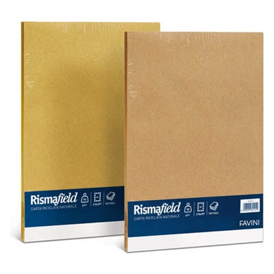 RISMA DI CARTA RICICLATA RISMAFIELD - 90GR (100 FOGLI)