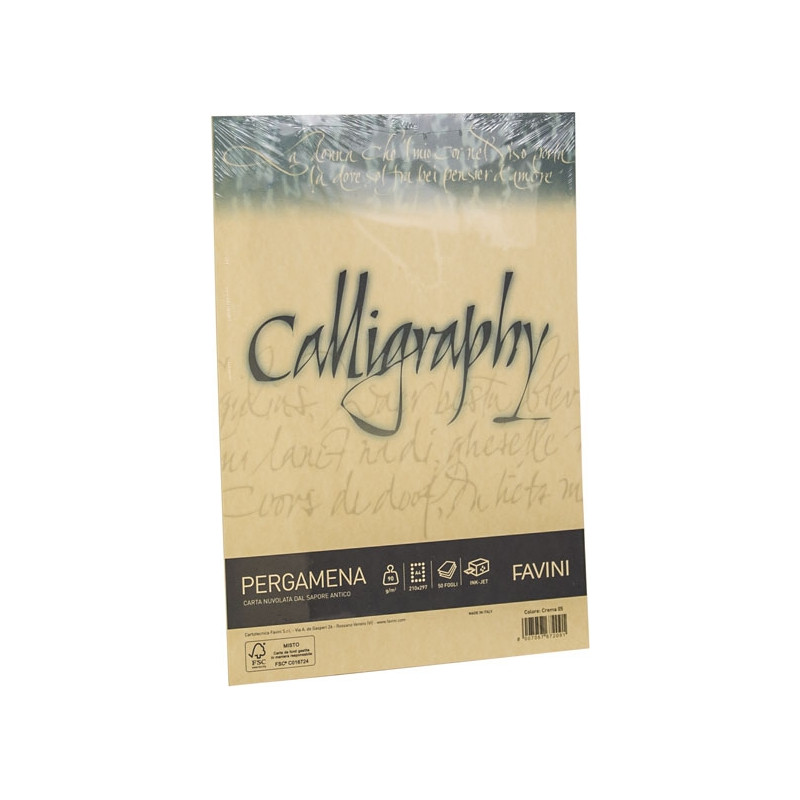 RISMA CALLIGRAPHY PERGAMENA - 190GR (50 FOGLI)