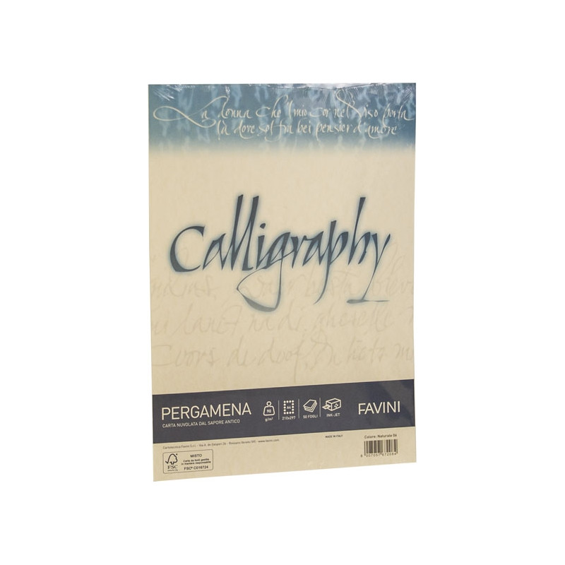 RISMA CALLIGRAPHY PERGAMENA - 190GR (50 FOGLI)
