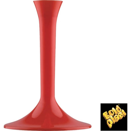 GAMBI IN PLASTICA ROSSI PER FLUTE (20 PEZZI)