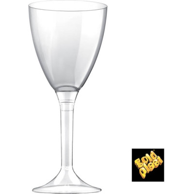 CALICI IN PLASTICA PER ACQUA E VINO INTERI (10 PEZZI)