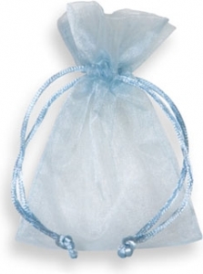 SACCHETTO PORTACONFETTI IN ORGANZA (10 PEZZ