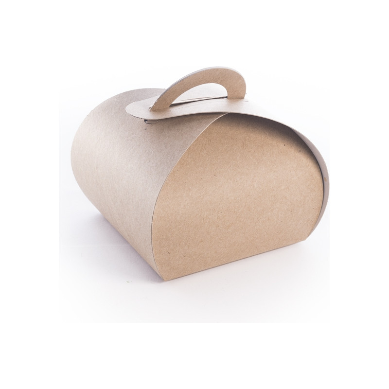 SCATOLA PER DOLCI MONOPORZIONE CON MANICI IN CARTONCINO