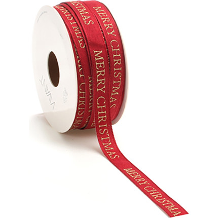 Nastro in tessuto Vivant Merry Christmas oro, disponibili in più colori- Vendita all'ingrosso e online