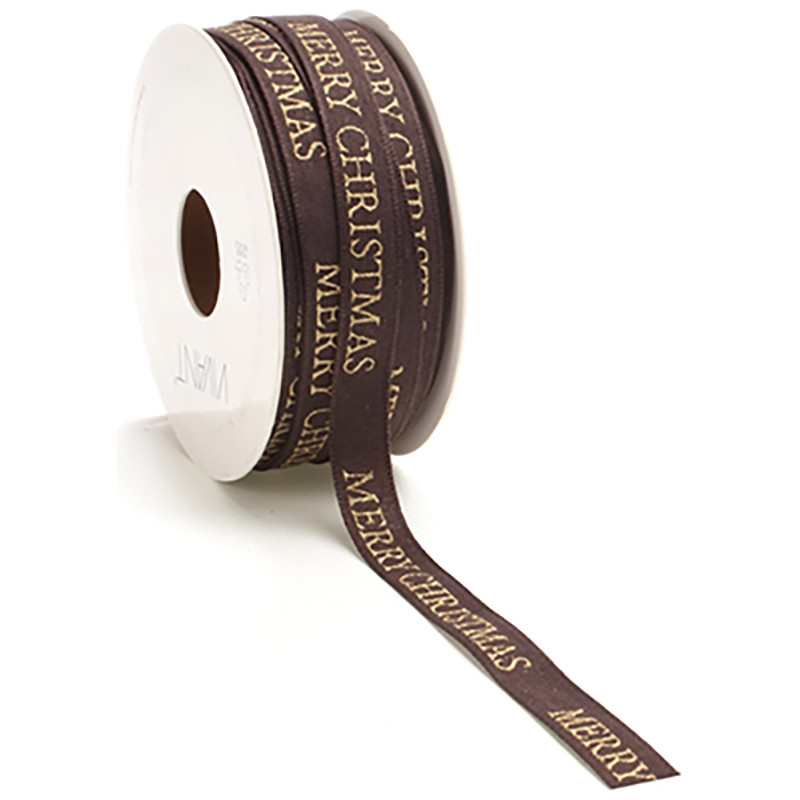 Nastro in tessuto Vivant Merry Christmas oro, disponibili in più colori- Vendita all'ingrosso e online