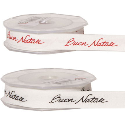 Nastro policotone Buon Natale Nastro policotone Buon Natale