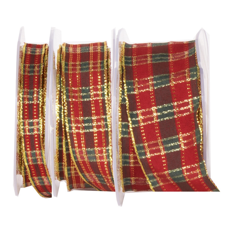 Nastro scozzese lurex animato, disponibile in tre altezze. Vendita all'ingrosso on-line