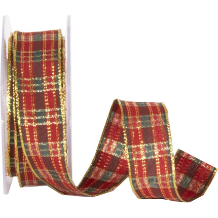 Nastro scozzese lurex animato, disponibile in tre altezze. Vendita all'ingrosso on-line