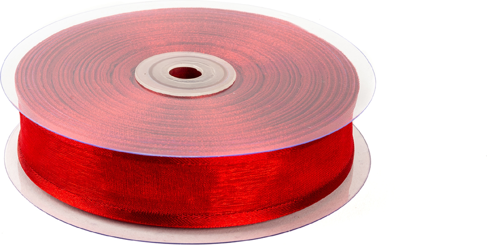 Nastro organza bordeaux con bordi in raso