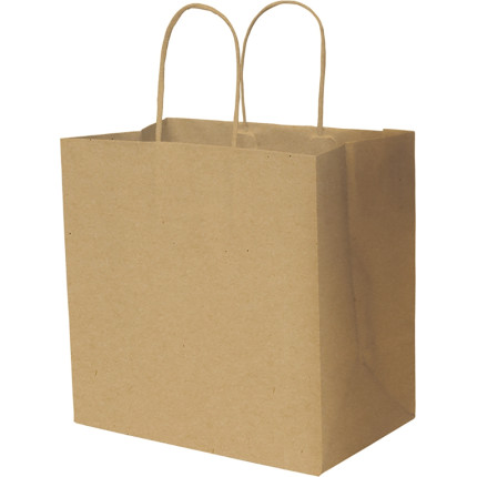 Sacchetto in carta con manico rinforzato