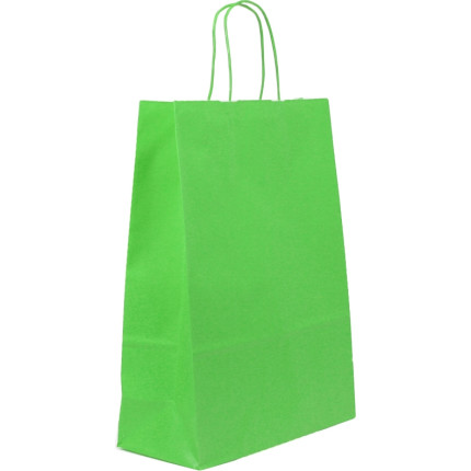 SACCHETTI IN CARTA COLORATA KRAFT VERDE CHIARO